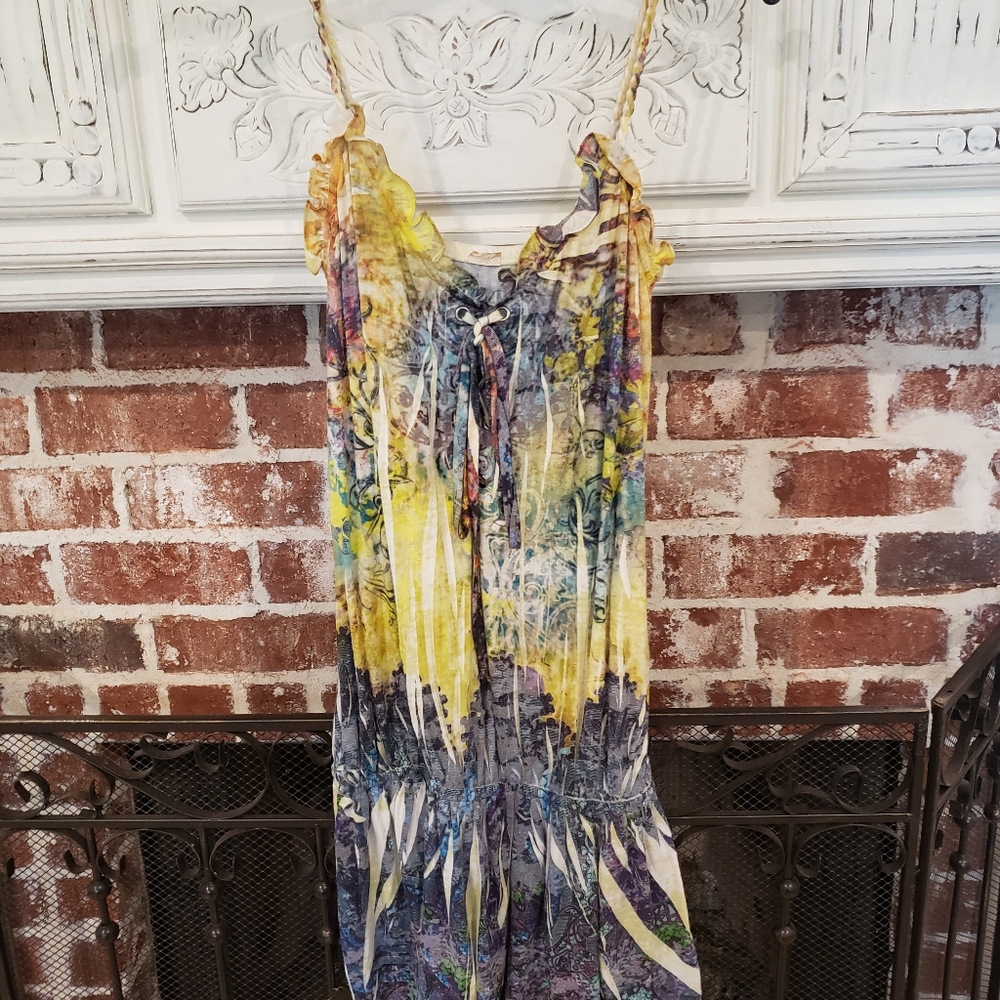 MULTI COLOR LONG WAIST TANK, SIZE L, SUPER COMFY AND SOFT